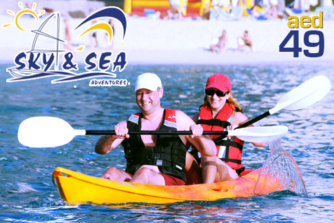 AED 49 for 1 hour of kayaking