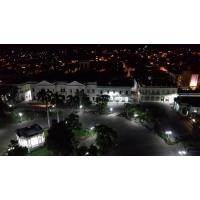 vista de noche al parque vidal