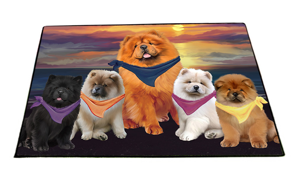 Chow Chow Dog Floor Mat Personalized Anti-Slip Pet Door Mat Indoor ...