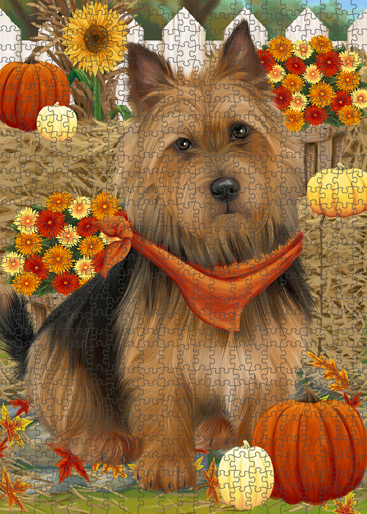 Fall Autumn Greeting Dog Cat Pet Jigsaw Puzzle Games for Adults 500 Pc ...