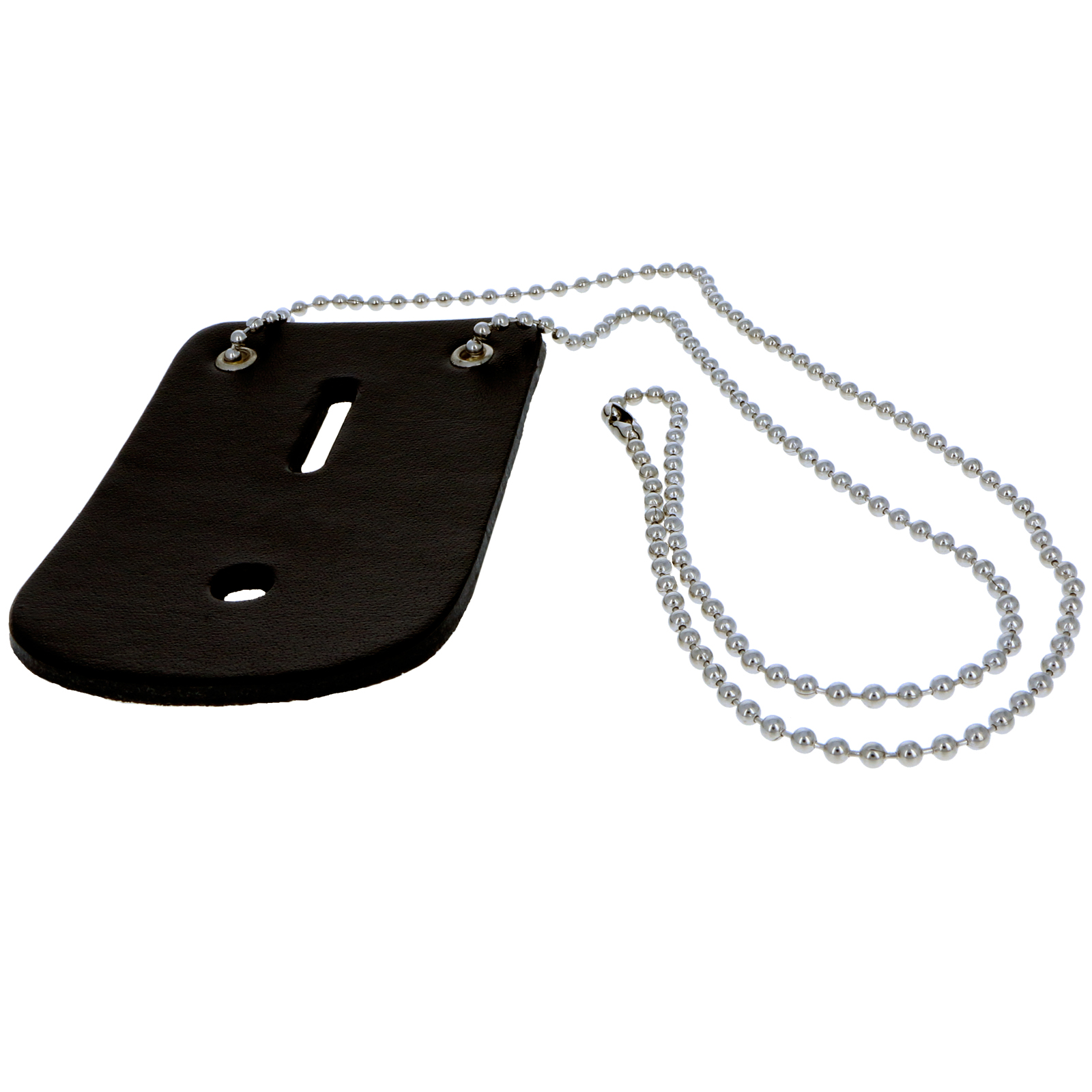 Law Enforcement Neck Chain Universal Badge Holder Heavy Duty Leather eBay