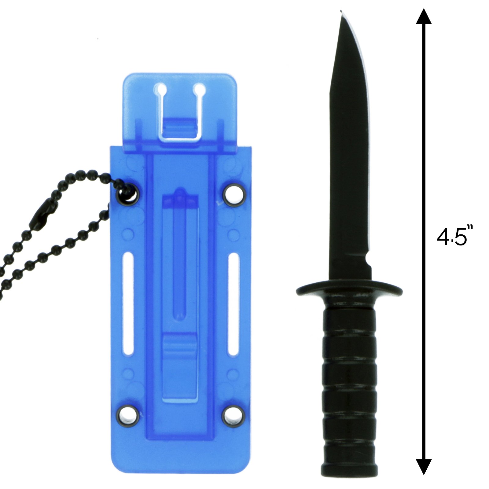 ASR Outdoor Wearable Neck Knife w/ Case Full Tang Self Defense Blade (2