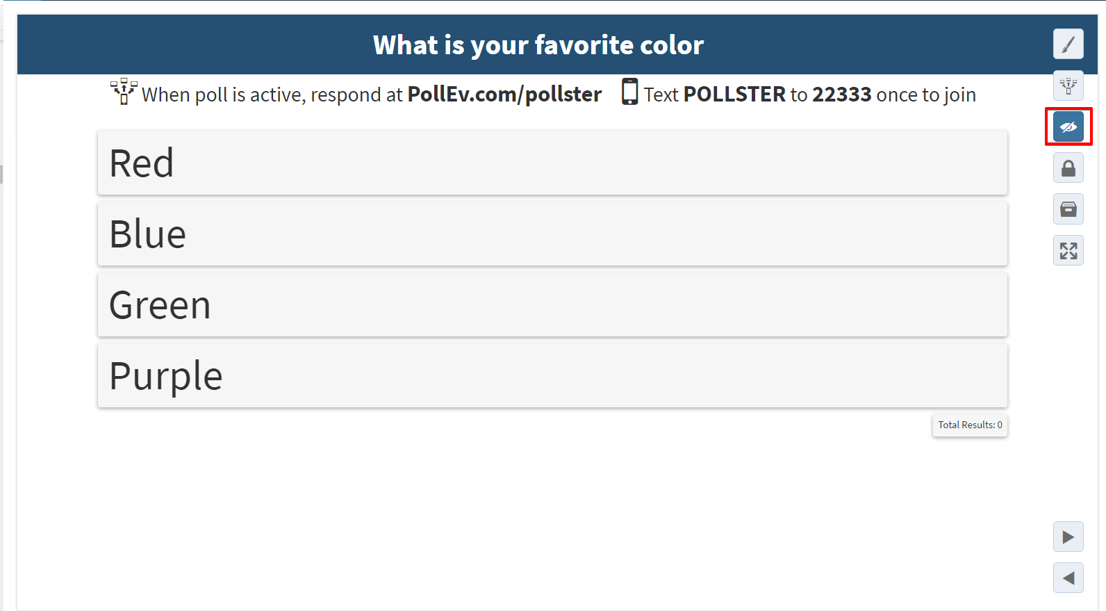 getting started poll everywhere post presentation survey questions