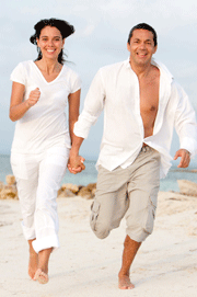 Young Couple on Beach
