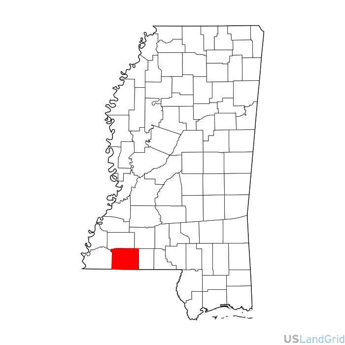 Amite County Land Grid Townships / Sections / Lots / Tracts