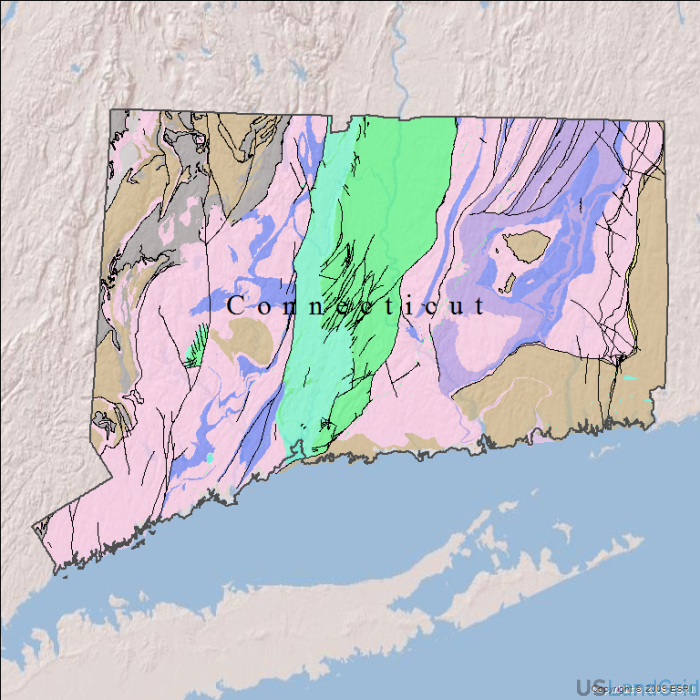 Connecticut Geology and Faults
