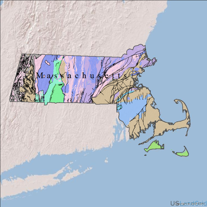 Massachusetts Geology and Faults