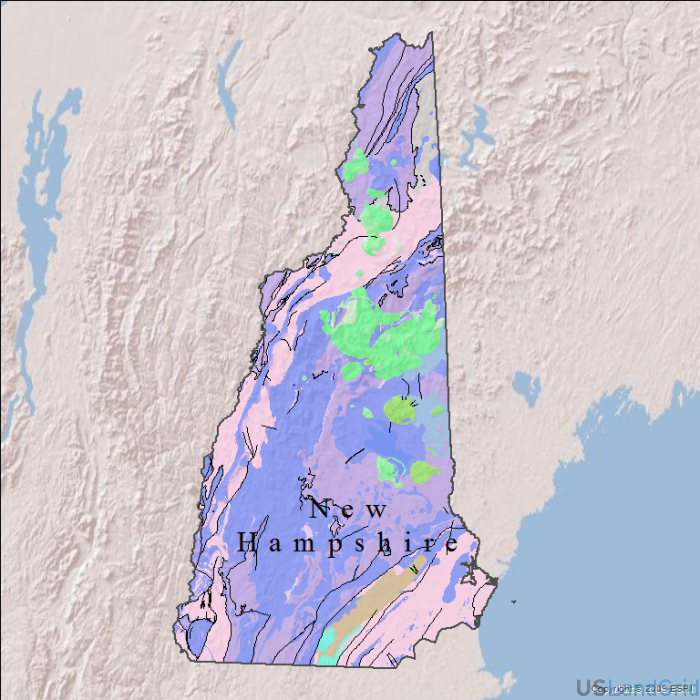 New Hampshire Geology and Faults