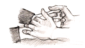 Comforting hands