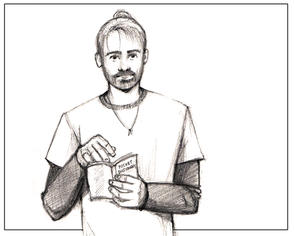 Rafa and his pocket dictionary