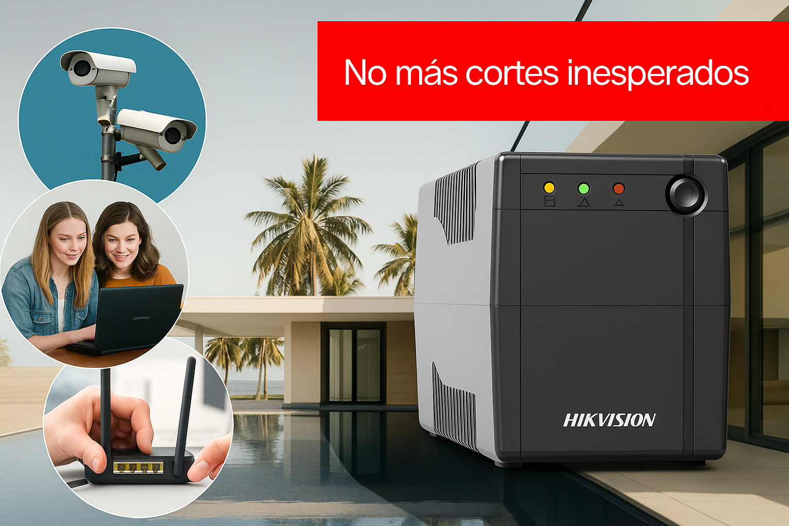Vista Posterior UPS Hikvision