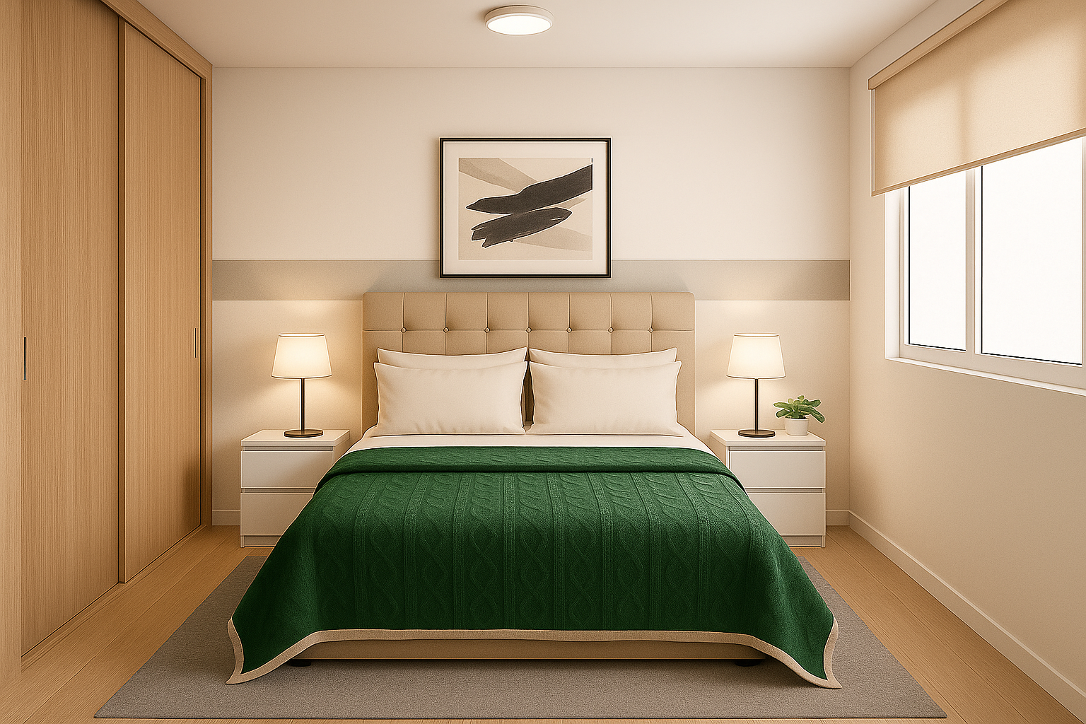 Manta Chiporro 1.5 Plaza 160×220 Verde Oscuro