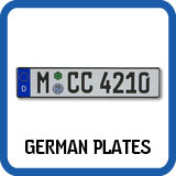 German License Plates 