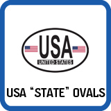 United States Oval Decals