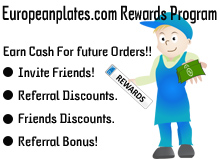 Europeanplates.com Rewards Program