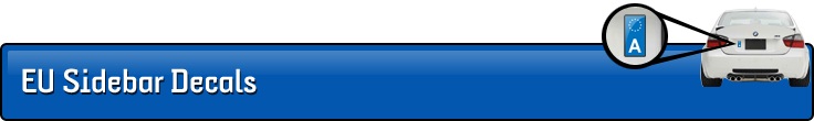 European Union Sidebar Decals
