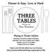 Three Tables Thumbnail Photo