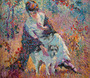 Charles Arcieri - Girl with Her Dog