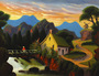 Thomas Chambers - Fisherman in a Landscape (Pair)