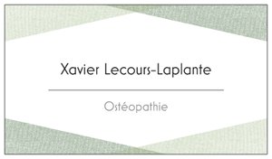 Clinique familiale d'ostéopathie Xavier Lecours-Laplante