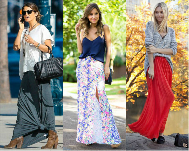 look trabalho saia longa