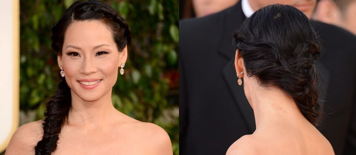 Lucy Liu - trança lateral