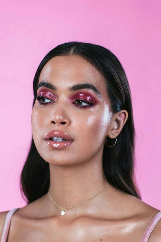 Maquiagem gloss incolor