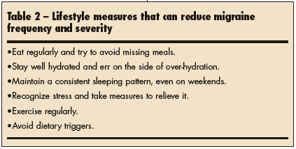 lifestyle changes to reduce migraines