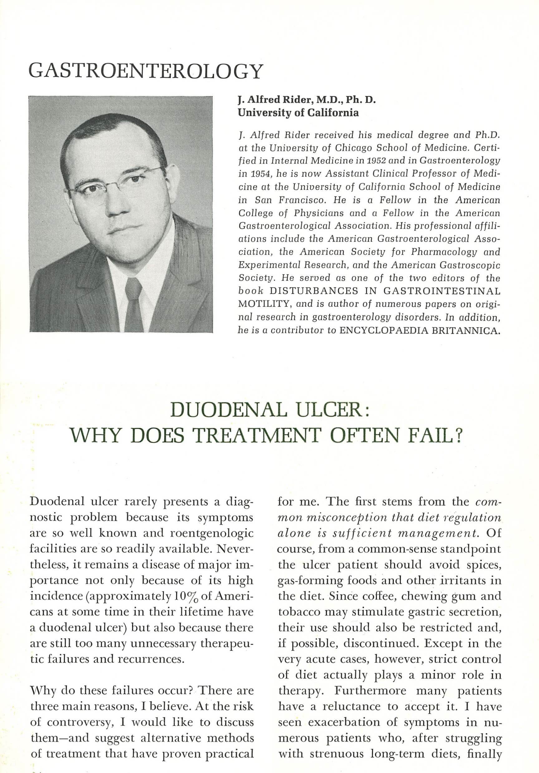 duodenal ulcer
