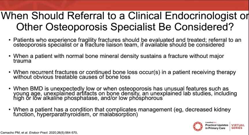 osteoporosis specialist referrals