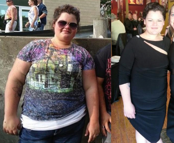 before and after of weight loss