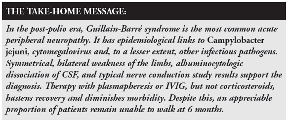 guillain-barre take-home