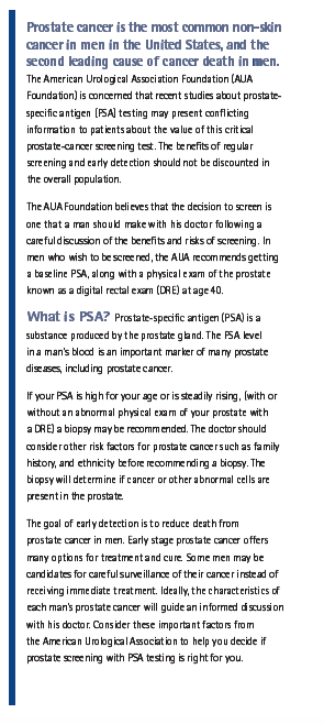 prostate cancer screening