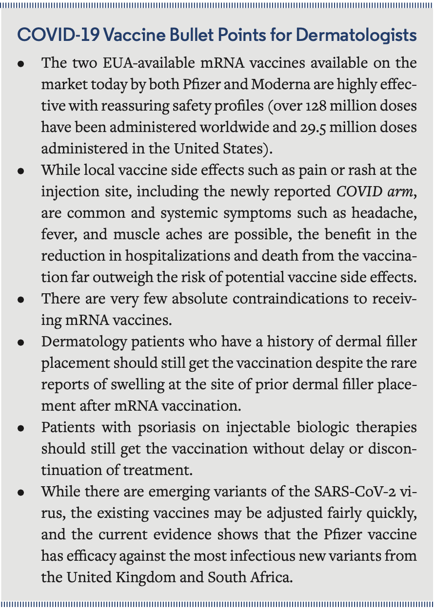 COVID-19 Vaccine Bullet Points