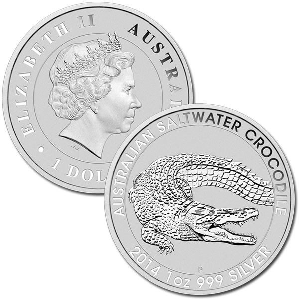 Australian Silver Coins | Australian Saltwater Crocodile