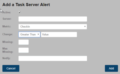 Server Alert Notification Task Server Alerts