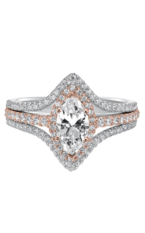 ArtCarved Contemporary Engagement ring 31-V549EMR-Eproduct image