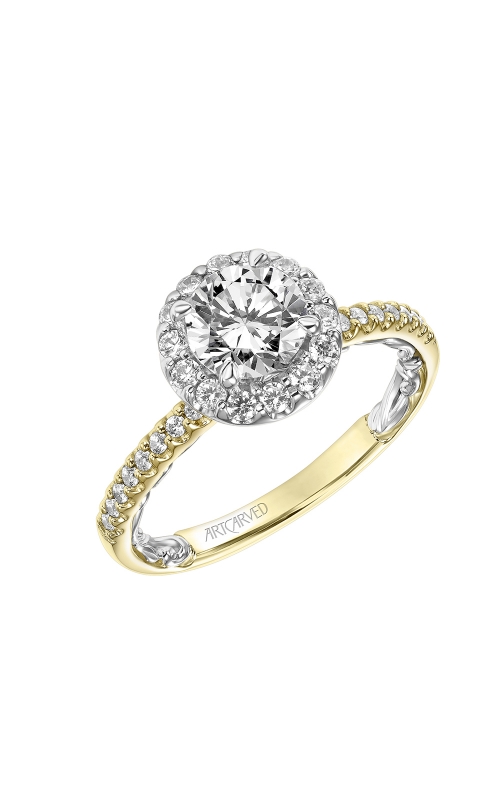 ArtCarved Lyric Engagement ring 31-V925ERYW-Eproduct image
