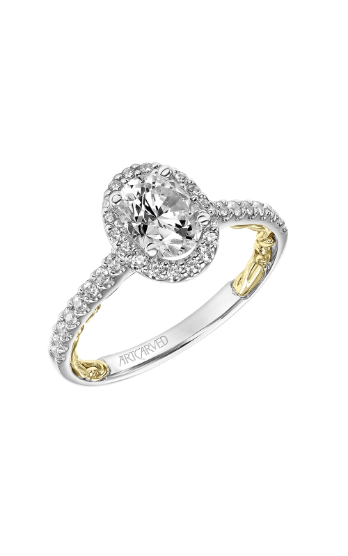 ArtCarved Lyric Engagement ring 31-V928EVWY-Eproduct image