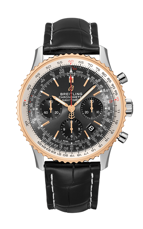 Navitimer B01 Chronograph 46 18k Red Gold - Anthracite RB0127121F1P1 |  Breitling