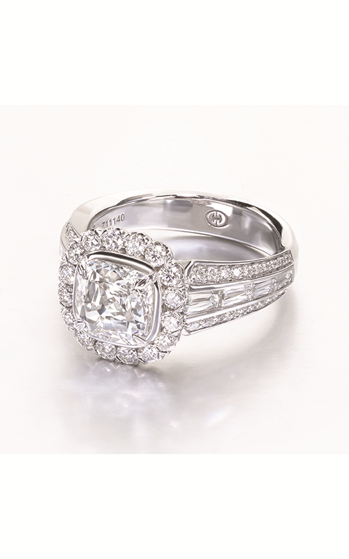 Christopher Designs Crisscut Cushion Engagement Ring L229-CU200