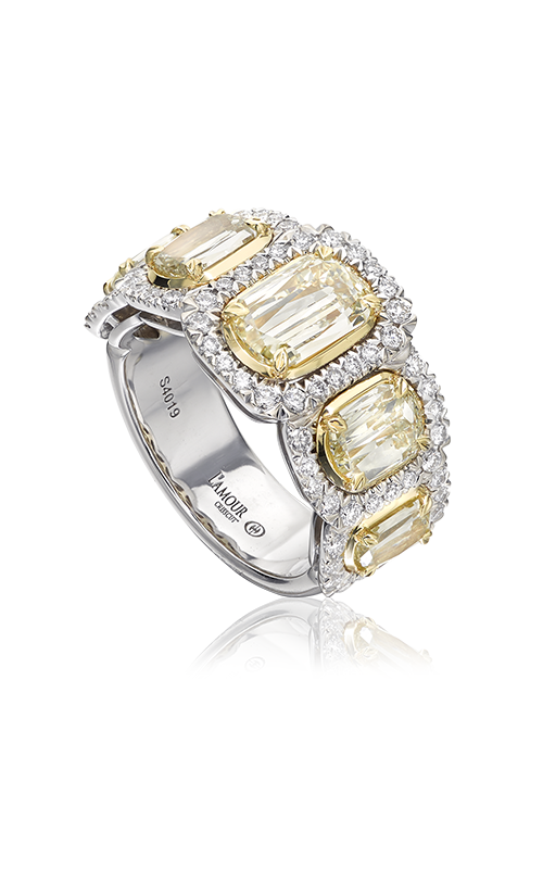 Christopher Designs Crisscut L'Amour Wedding Band L204G-5-250
