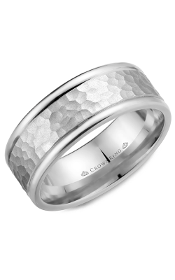 CrownRing Carved Wedding Band WB-028C8W product image