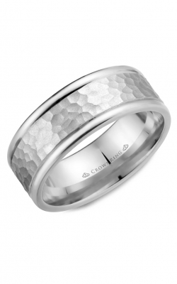 CrownRing Carved Wedding Band WB-028C8W product image