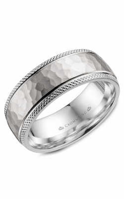 CrownRing Carved Wedding Band WB-035C8W product image
