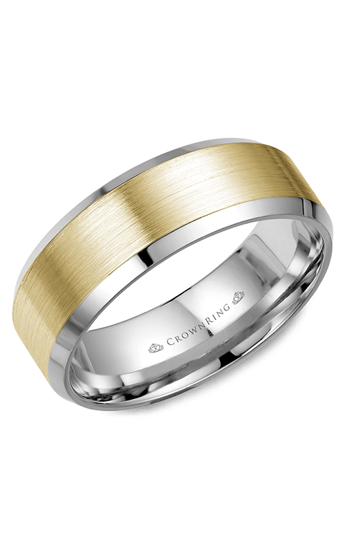 CrownRing Classic and Carved Wedding Band WB-7131YWproduct image