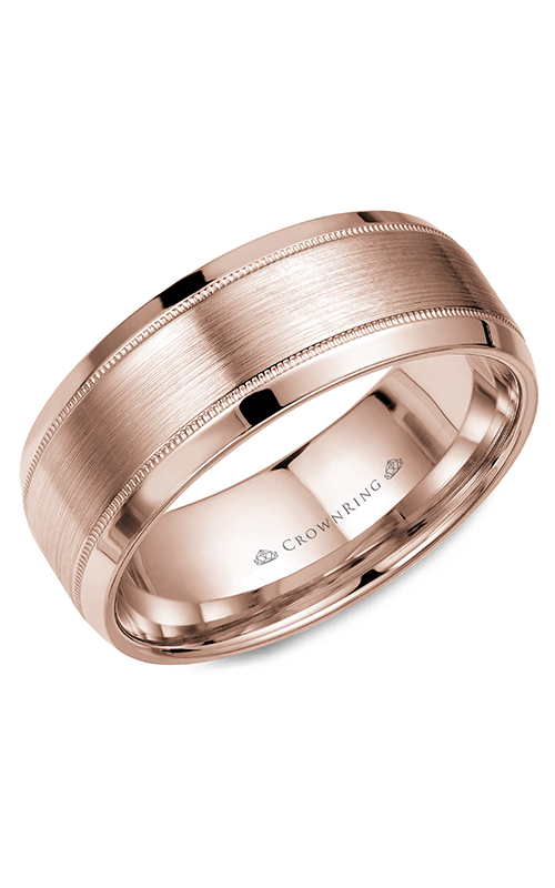 CrownRing Classic and Carved  Wedding Band WB-8108Rproduct image