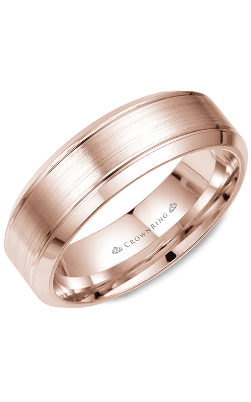 CrownRing Classic and Carved Wedding Band WB-9089Rproduct image