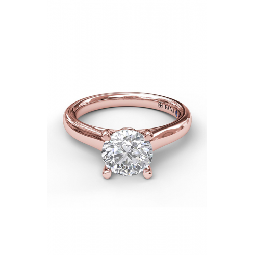 Fana Engagement Ring Solitaire S3407-14kt-Rose