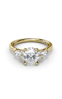 Fana Three Stone Engagement ring S4168-14kt-Yellow product image